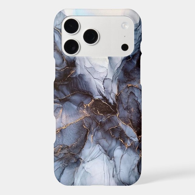 Chic grey navy blue marble      Case-Mate iPhone c (Back)