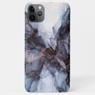 Chic grey navy blue marble Case-Mate iPhone c Case