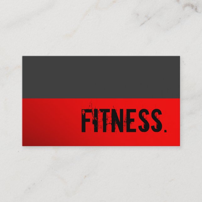 Chic Grey Red Black Striped Trainer Business Card (Front)