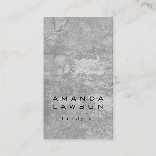 Chic Grunge Grey (appointment) Appointment Card (Front)