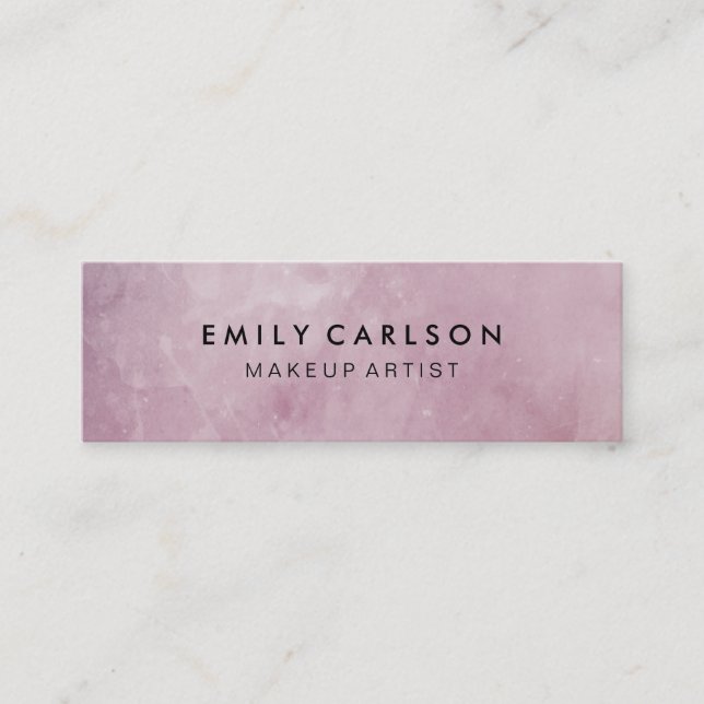 Chic Grunge Mini Business Card (Front)