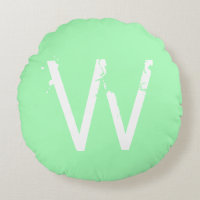 Chic Grunge Monogram Mint Green