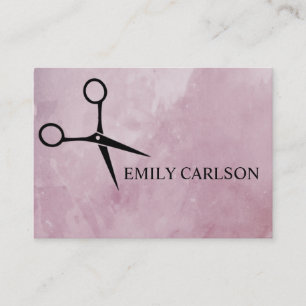 Chic Hair Stylist Business Card