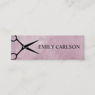 Chic Hair Stylist Mini Business Card