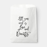 Chic Hand Lettered All you need is Love and Doughn