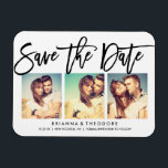 Chic Hand Lettered Save The Date Photo Collage<br><div class="desc"></div>