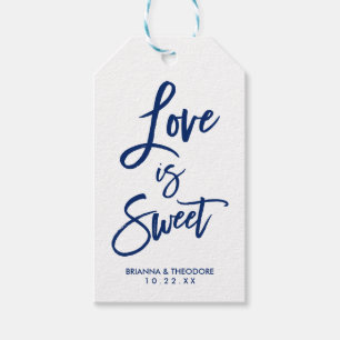 Chic Hand Lettered Wedding Gif Tags Love Is Sweet
