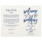 Chic Hand-lettered Wedding Program