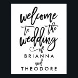 Chic Hand Lettered Wedding Welcome Sign<br><div class="desc"></div>