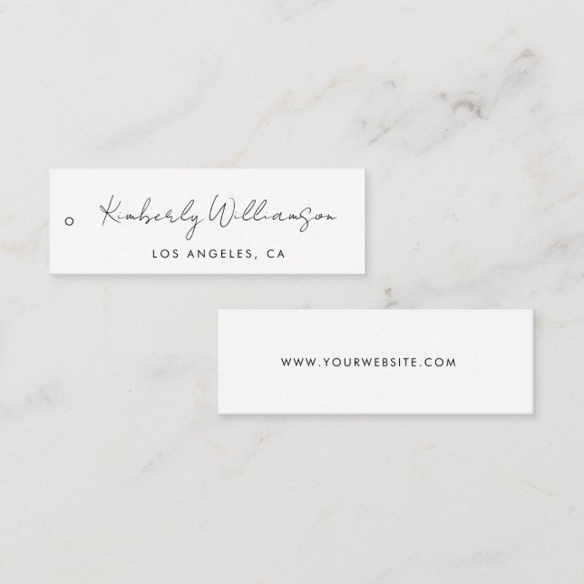 Chic Handwritten Script Hang Tag (Front/Back)