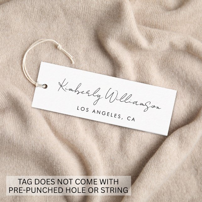 Chic Handwritten Script Hang Tag (Chic Handwritten Script Hang Tag)