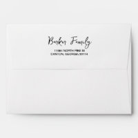 Chic Handwritten Script Left Aligned White