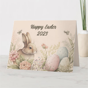 Chic happy Easter 2023 customisable card