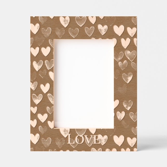Chic Hearts & Butterflies Etched Frames (Front)