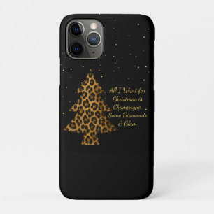 Chic Holiday Leopard Tree Design Case-Mate iPhone Case