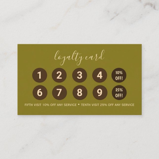 Chic Holograph Client Punch Cards for Lashes  (Front)