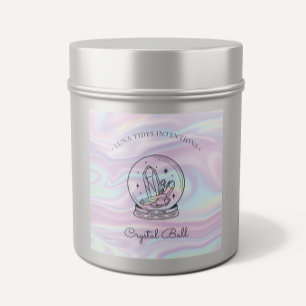 Chic Holographic Magical Intention Candles Label