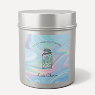 Chic Holographic Magical Intention Candles Label