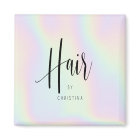 Chic holographic rainbow unicorn hair script