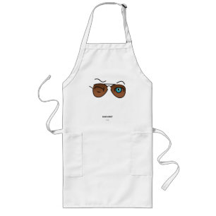 Chic iconic winkS Aviator Glasses Brown Gradient Long Apron