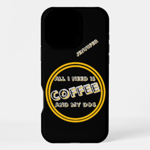 Chic Ignition tool for coffee and dog lovers iPhone 16 Pro Max Case