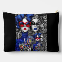 "Chic Illusions – Artistic Cosmetic Bag"
