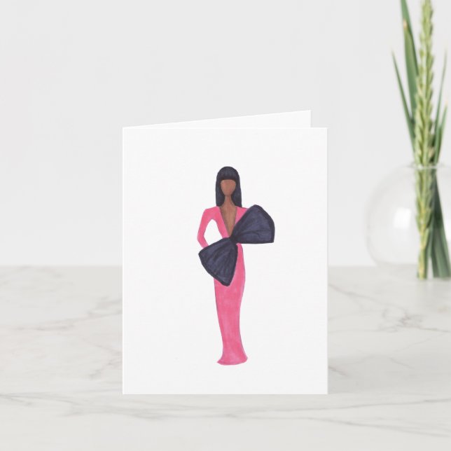 Chic in Pink Thank You Card (Front)