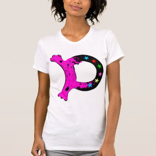 ╚»•Chic Initial "D" Bella Canvas Jersey T•«╝ T-Shirt