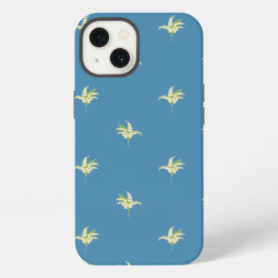 Chic iPad Case: Lilies of the Valley on Blue iPhone 13 Case