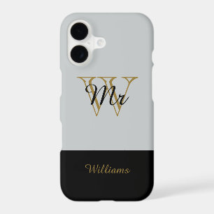CHIC iPhone 7 CASE_"MR" SILVER/GOLD/BLACK