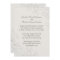 Chic Ivory and White Classic Wedding Invitation