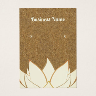 Chic kraft golden lotus earring display cards