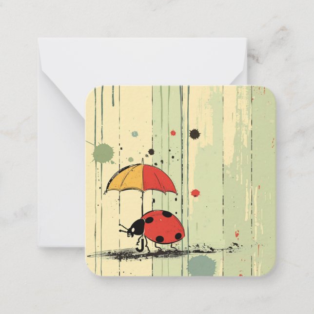 Chic Ladybug Grace Card (Front)