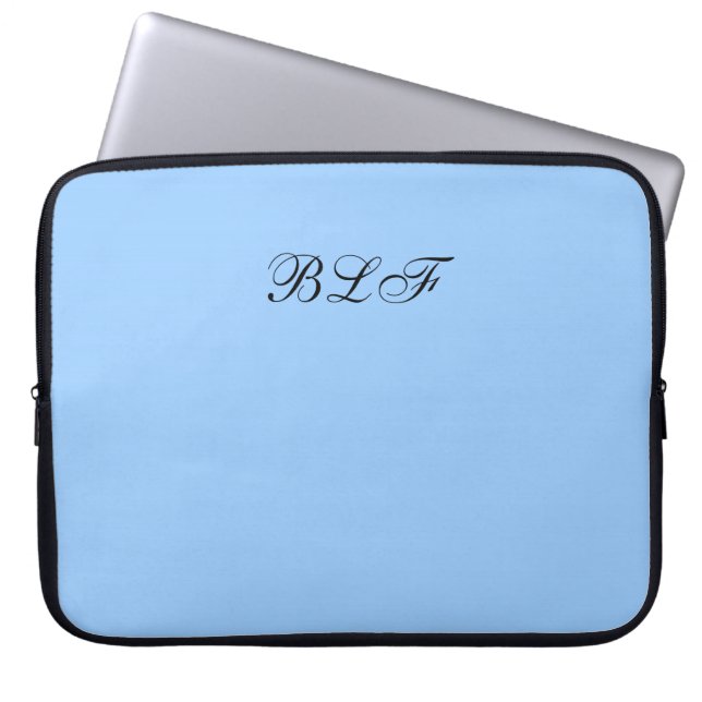 CHIC LAPTOP SLEEVE-SOLID 153 BLUE SLEEVE (Front)