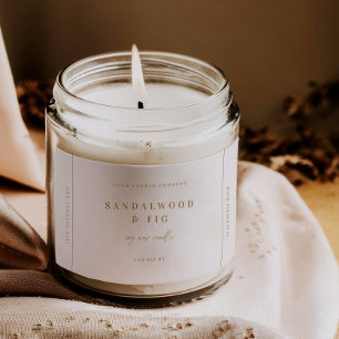 Chic Large Jar Candle Label Sticker Business Tag