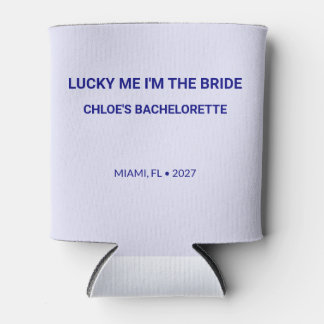 Chic Lavender Lucky Me Bachelorette Can Cooler