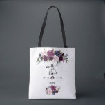 Chic Lavender Navy Blue Floral Mother of the Bride Tote Bag<br><div class="desc">Charming card design featuring gorgeous watercolour lavender & navy blue flowers wreath,  floral divider,  beautiful handwriting script and special fonts. You can replace all script to fit your needs. Use Customise tool to add your info,  make changes. For matching items,  please,  visit my Lavender Navy Blue Floral Bloom Collection.</div>