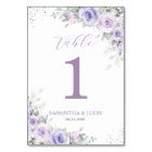 Chic Lavender Purple Floral Wedding Bridal Shower