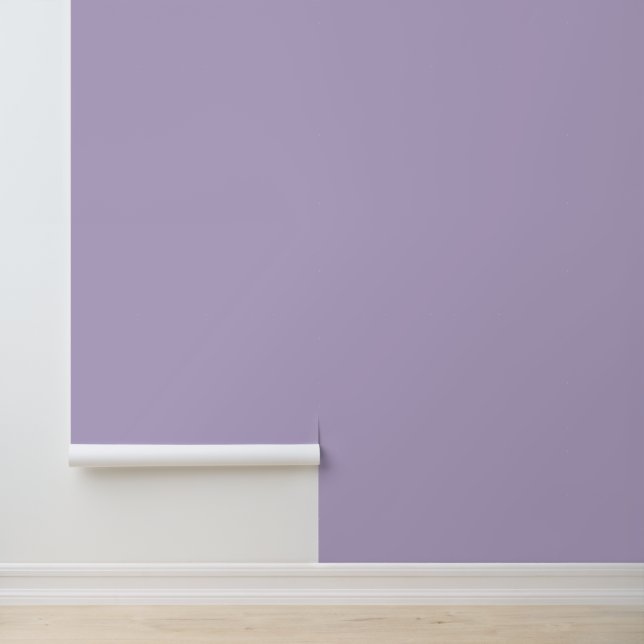 Chic Lavender Purple Solid Colour Wallpaper (Application)