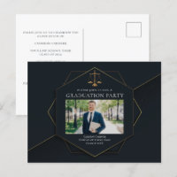 Chic Law School Photo Graduation Party