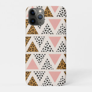 Chic Leopard & Pink Triangle Pattern Case-Mate iPhone Case