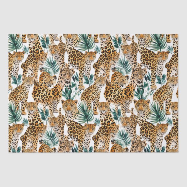 Chic Leopard Print Wrapping Paper – Bold & Stylish (Front)