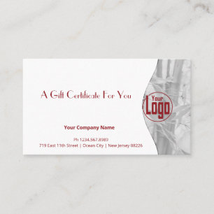 Chic Life Coach QR Code Image Gift Certificate