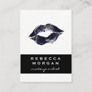 Chic Lipstick Blue Kiss Business Card
