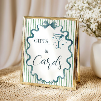 Chic Little Tini One Gifts and Cards Shower Poster