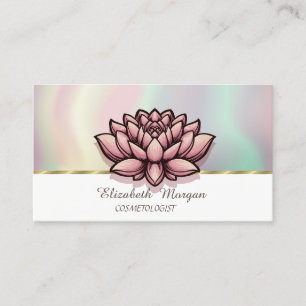 Chic Lotus Colourful Business Card