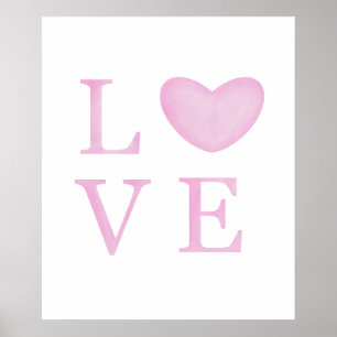 Chic Love Pink Poster