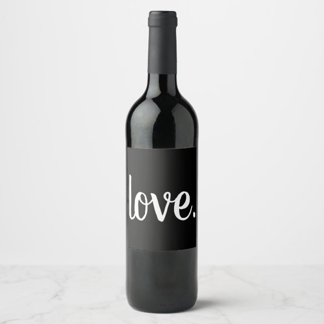 chic LOVE. script Wine Label (Front)