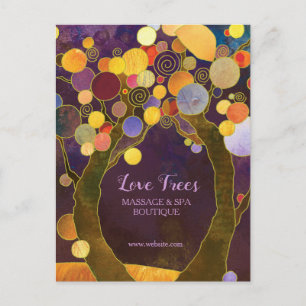 Chic Love Trees Business Multi Purpose Postcard