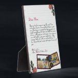 Chic Lovely Personalised Love Letter Handwritten Plaque<br><div class="desc">For the Best grandmother and Mum gifts, Modern trendy Instagram family photo collage with your custom photos collage, with your personal message, and names for that special keepsake packed with years of memories. We love you, Mum, Grandma ... ... . DESIGN TIPS: Customise further to alter text size or font....</div>